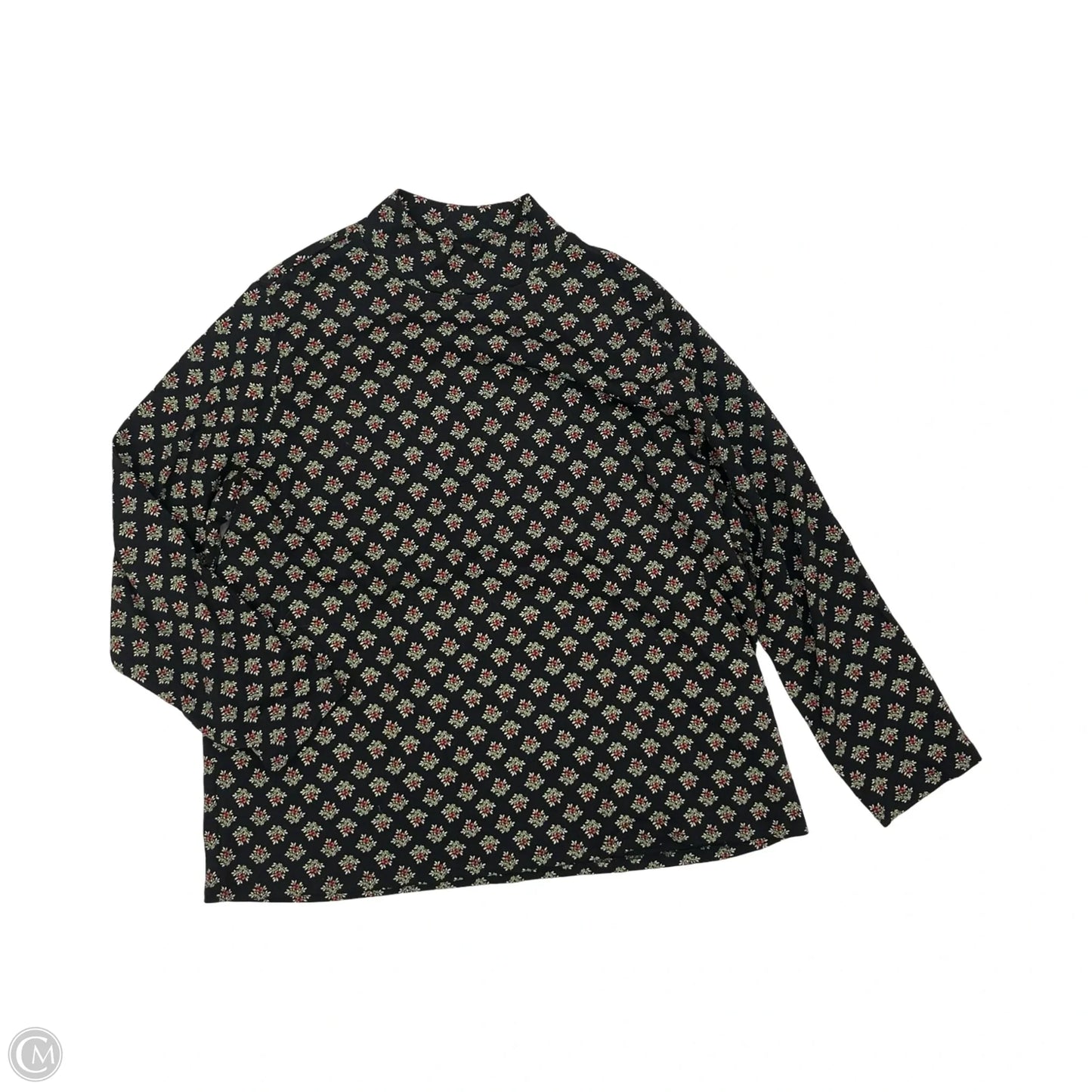 Top Long Sleeve By Croft And Barrow In Floral Print, Size: 2x