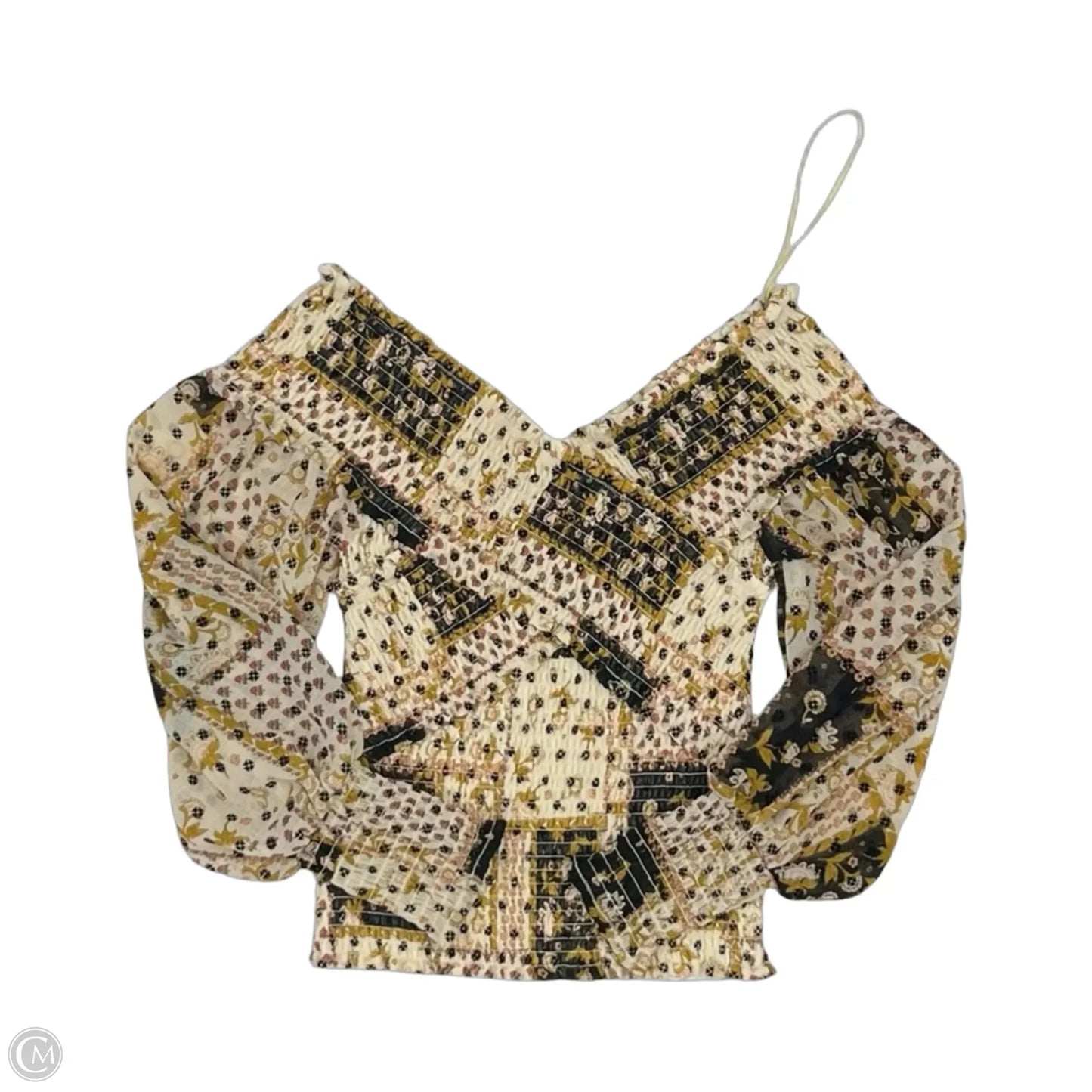 Blouse Long Sleeve By Bb Dakota In Floral Print, Size: Xs