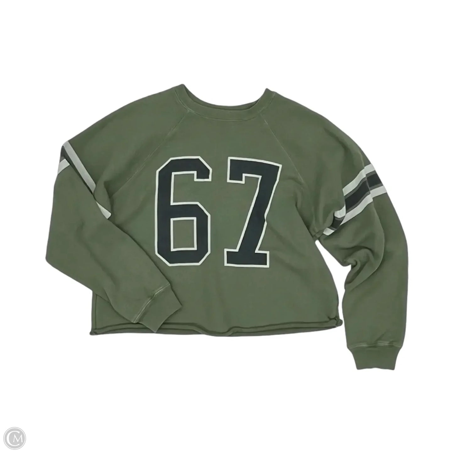 Top Long Sleeve By Clothes Mentor In Black & Green, Size: M