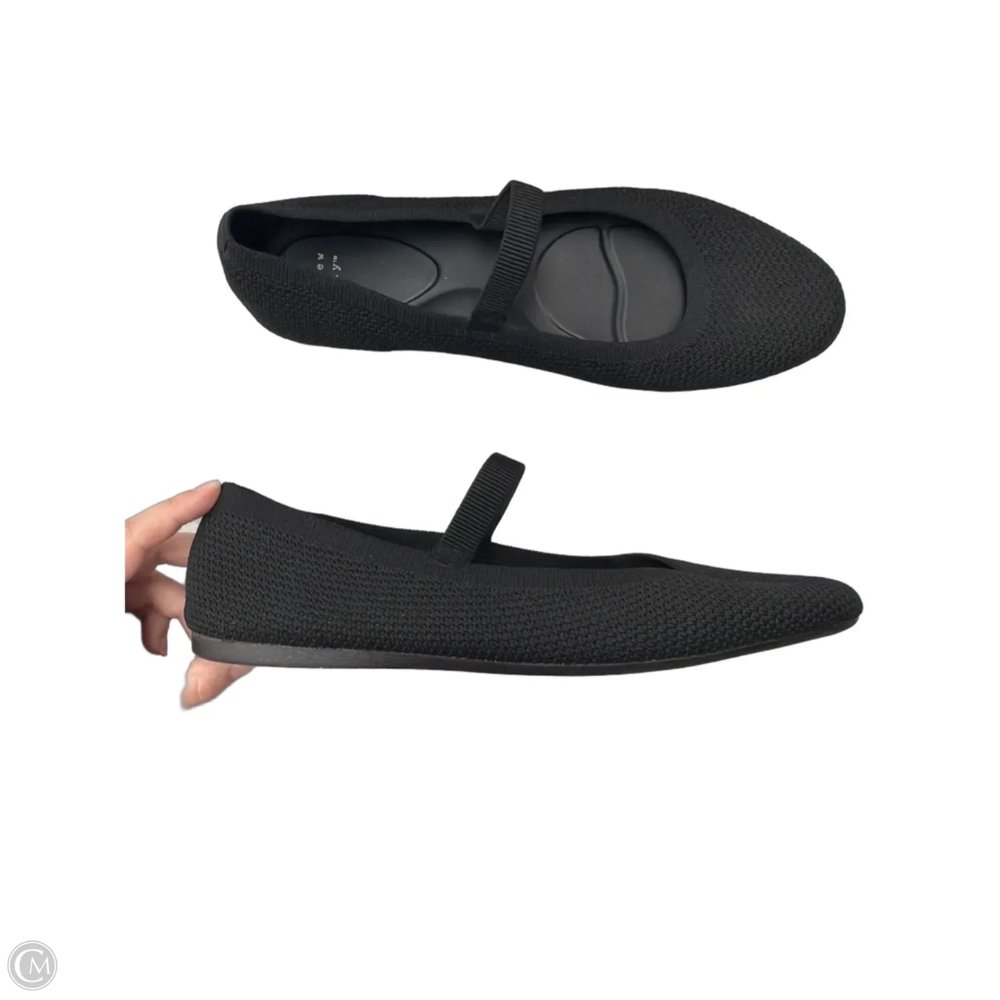 Shoes Flats By A New Day In Black, Size: 11