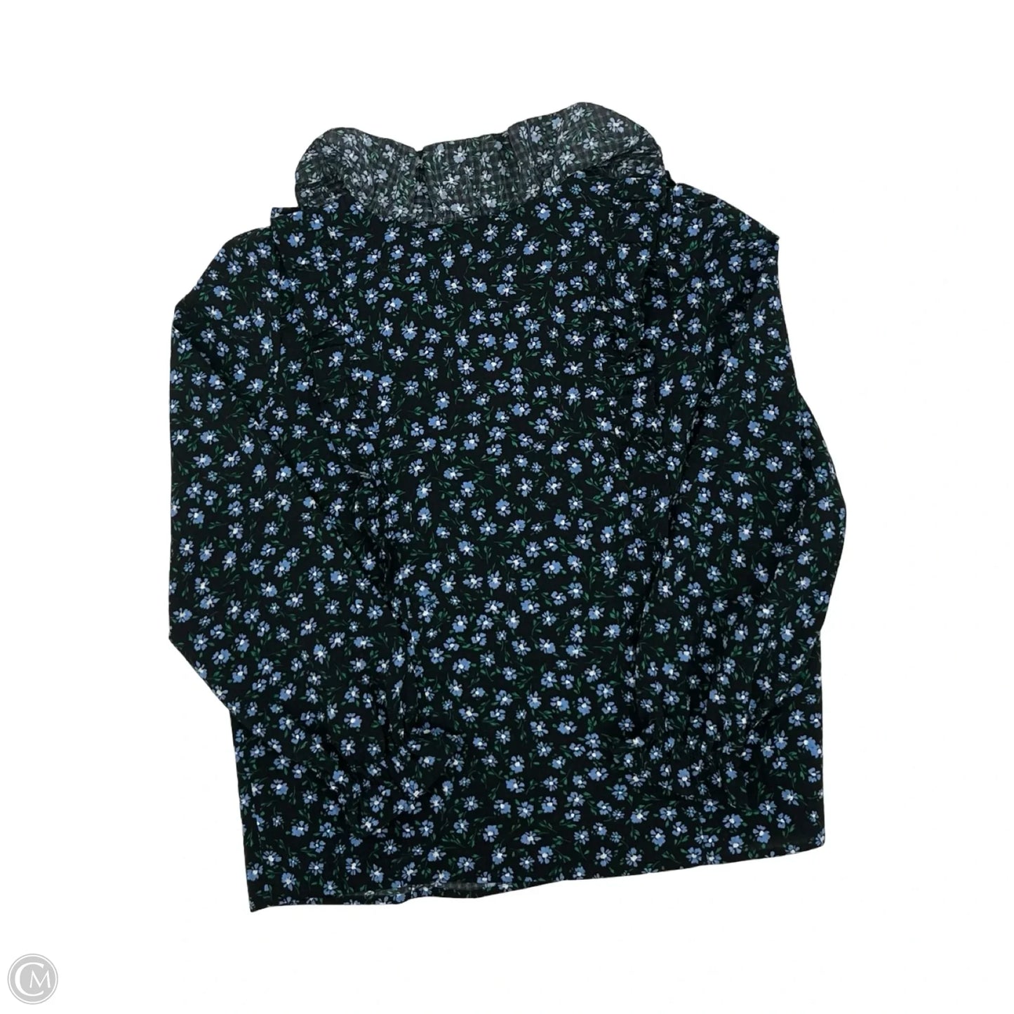 Blouse Long Sleeve By Loft In Floral Print, Size: L