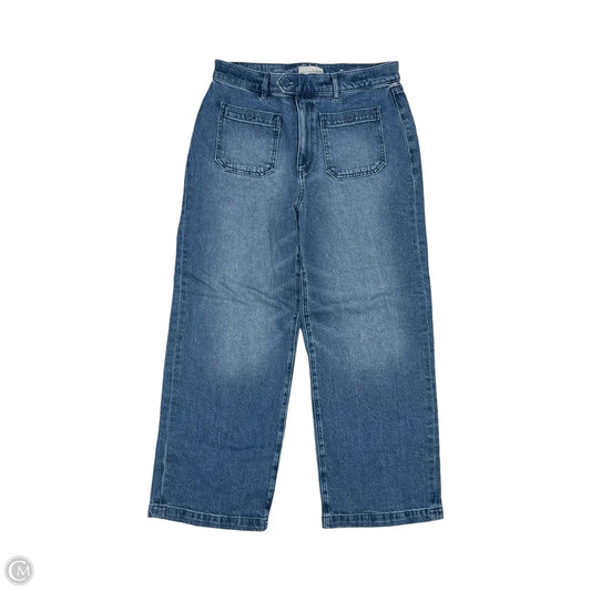 Jeans Wide Leg By Loft In Blue Denim, Size: 8
