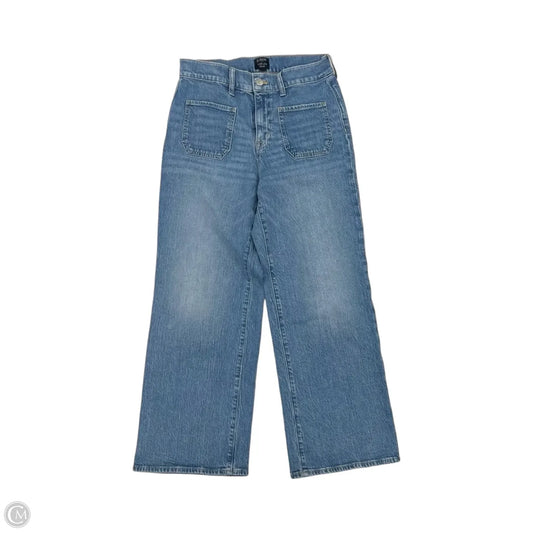 Jeans Wide Leg By J. Crew In Blue Denim, Size: 2