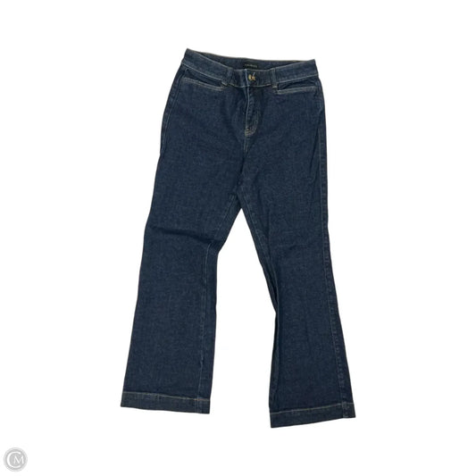 Jeans Flared By Talbots In Blue Denim, Size: 4p