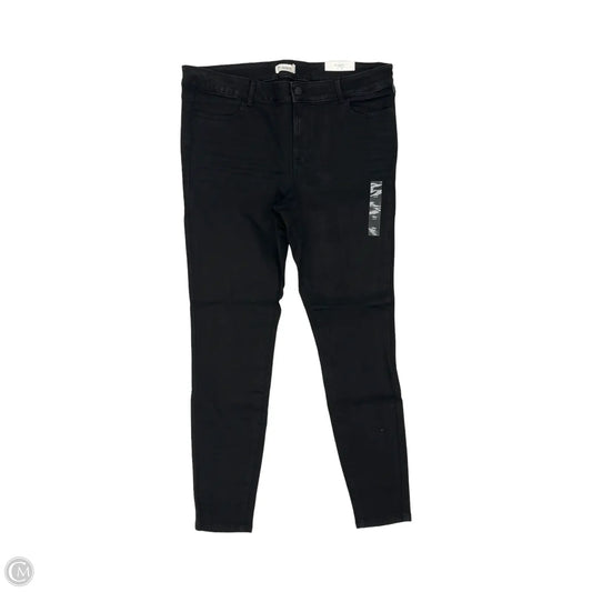 Jeans Skinny By Maurices In Black Denim, Size: 18