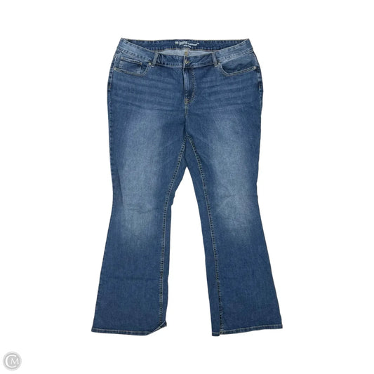Jeans Boot Cut By Maurices In Blue Denim, Size: 20