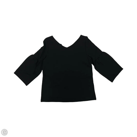 Top 3/4 Sleeve By Ann Taylor In Black, Size: Xs