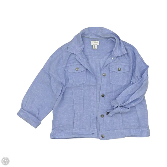 Jacket Other By Jones And Co In Blue, Size: L