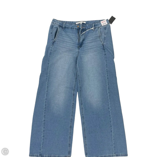 Jeans Wide Leg By Celebrity Pink In Blue Denim, Size: 14