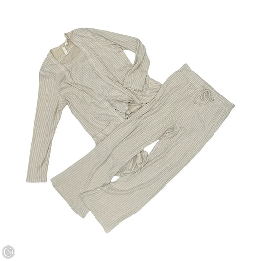 Pants Set 2pc By Fornia In Tan, Size: Xl
