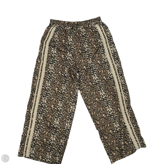 Pants Wide Leg By Bibi In Leopard Print, Size: Xl