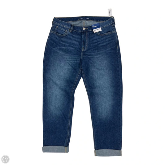 Jeans Boyfriend By Old Navy In Blue Denim, Size: 12