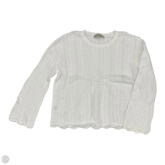 Sweater By Loft In White, Size: L