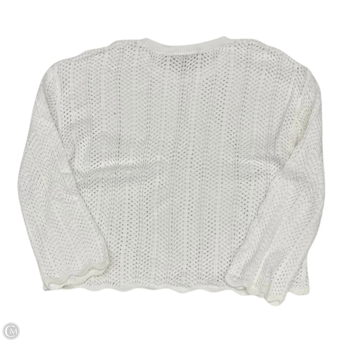 Sweater By Loft In White, Size: L