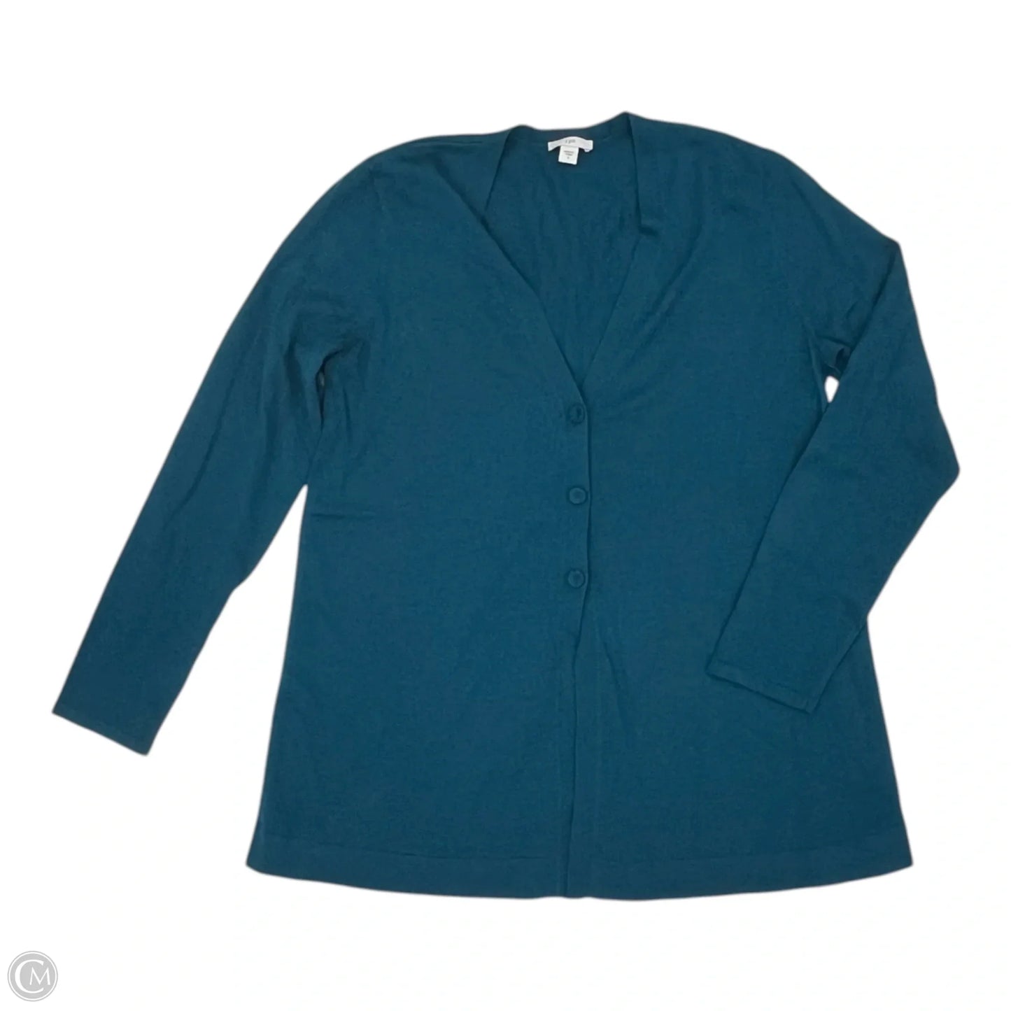 Sweater Cardigan By J. Jill In Teal, Size: S