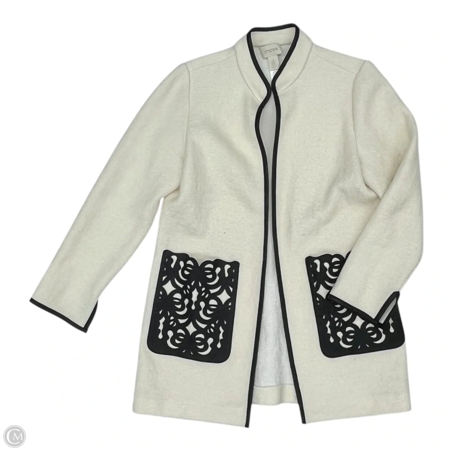 Jacket Other By Chicos In Cream, Size: L
