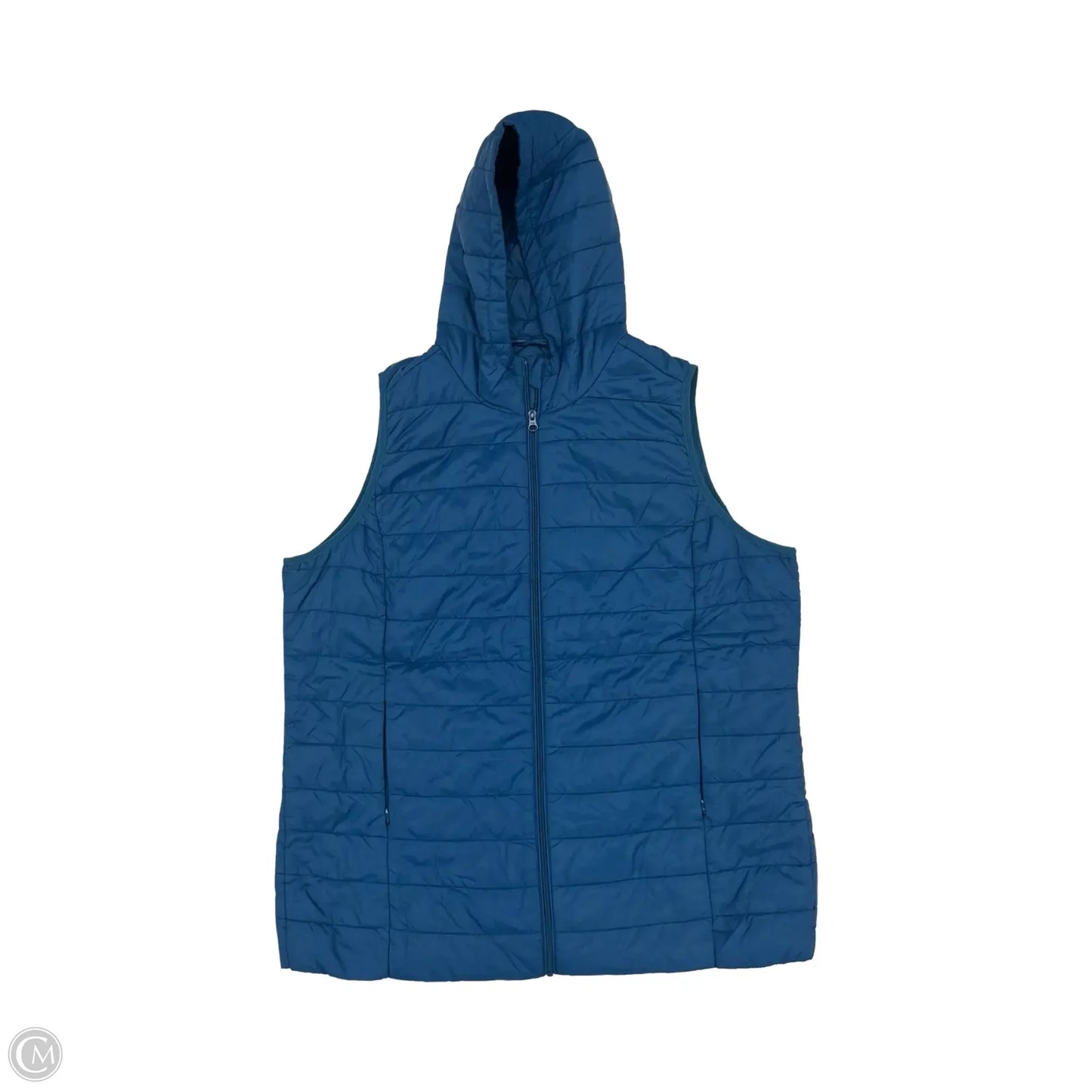 Vest Puffer & Quilted By Torrid In Blue, Size: 1x