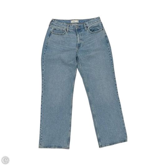 Jeans Wide Leg By Abercrombie And Fitch In Blue Denim, Size: 8