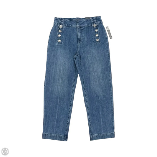 Jeans Straight By Talbots In Blue Denim, Size: 6
