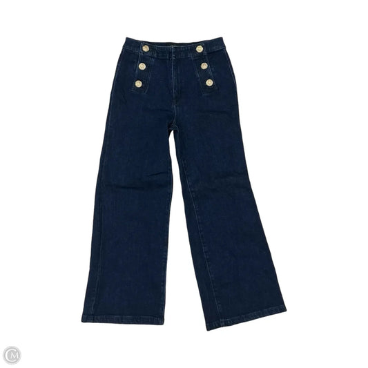 Jeans Wide Leg By Ann Taylor In Blue Denim, Size: 2