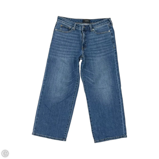 Jeans Straight By Banana Republic In Blue Denim, Size: 10
