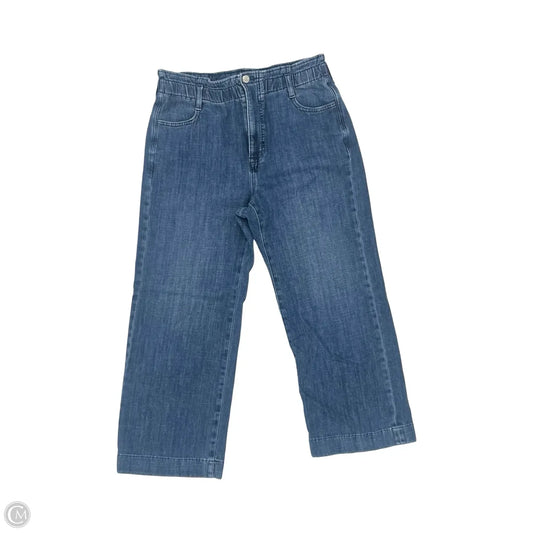 Jeans Wide Leg By J. Crew In Blue Denim, Size: 8