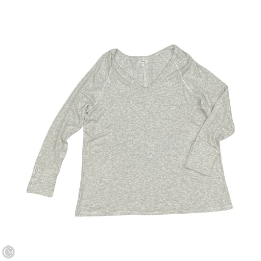 Top Long Sleeve By Maurices In Grey, Size: 2x