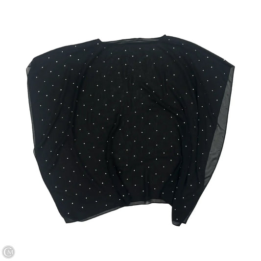 Poncho Designer By Michael Kors In Black, Size: Onesize