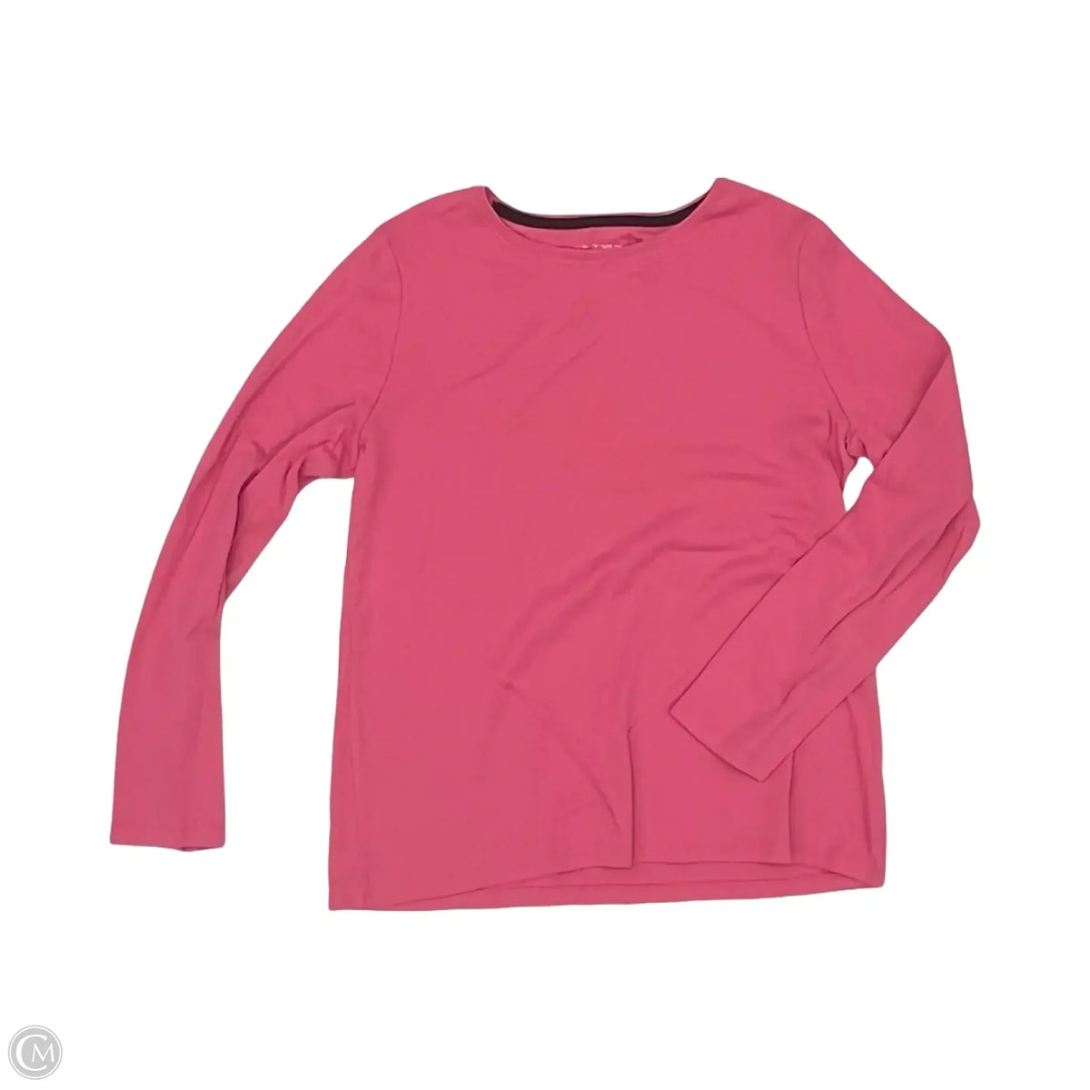 Top Long Sleeve Basic By Talbots In Pink, Size: L