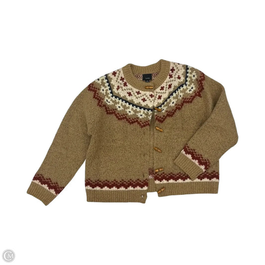 Sweater Cardigan By Lumiere In Tan, Size: M