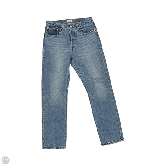 Jeans Straight By Levis In Blue Denim, Size: 10