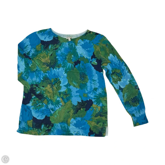 Sweater By Talbots In Brown & Green, Size: L