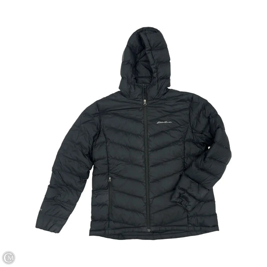 Jacket Puffer & Quilted By Eddie Bauer In Black, Size: Xl