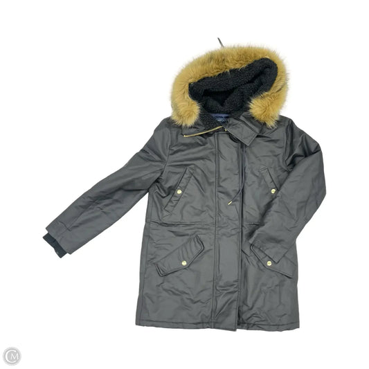 Coat Parka By J. Crew In Black, Size: L