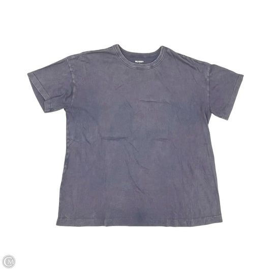 Top Short Sleeve By Old Navy In Blue, Size: L