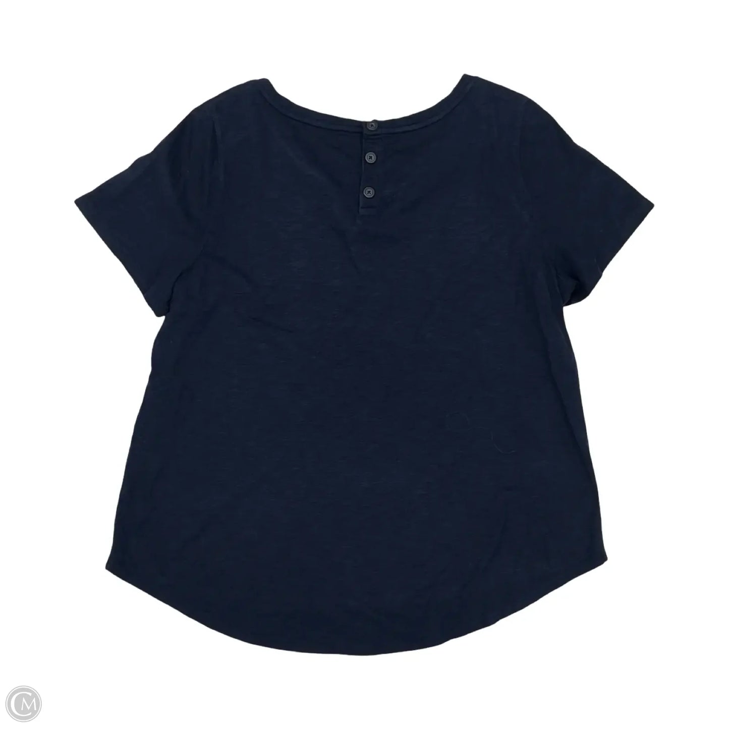 Top Short Sleeve By Talbots In Navy, Size: 2x