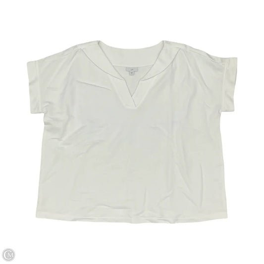 Top Short Sleeve By J. Jill In White, Size: 2x