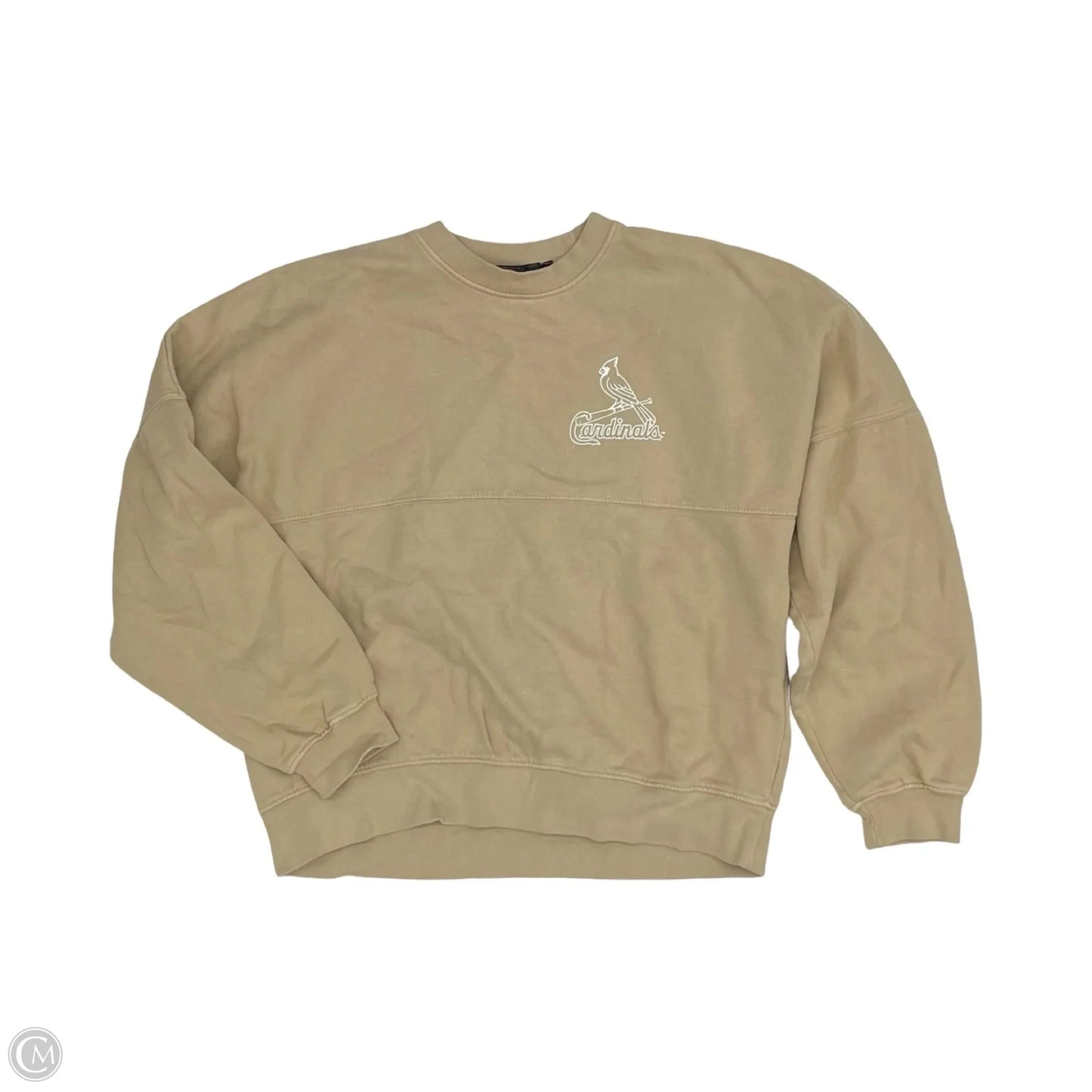 Sweatshirt Collar By Fanatics In Tan, Size: S
