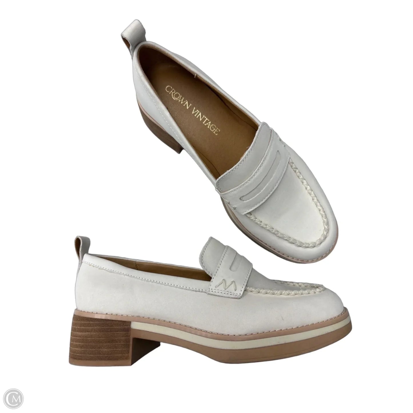 Shoes Heels Block By Crown Vintage In Tan, Size: 9.5