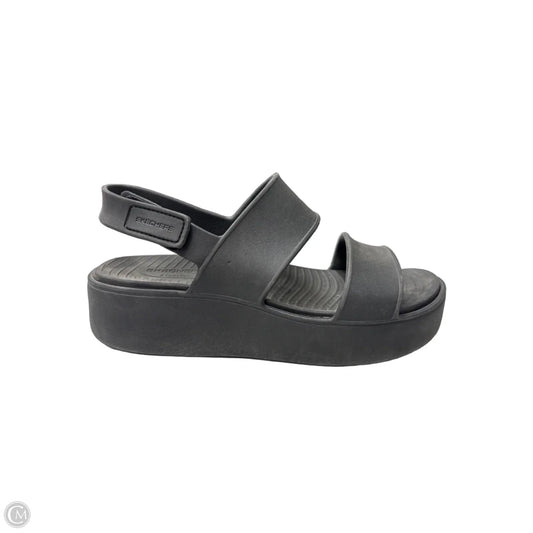 Sandals Heels Platform By Skechers In Black, Size: 9