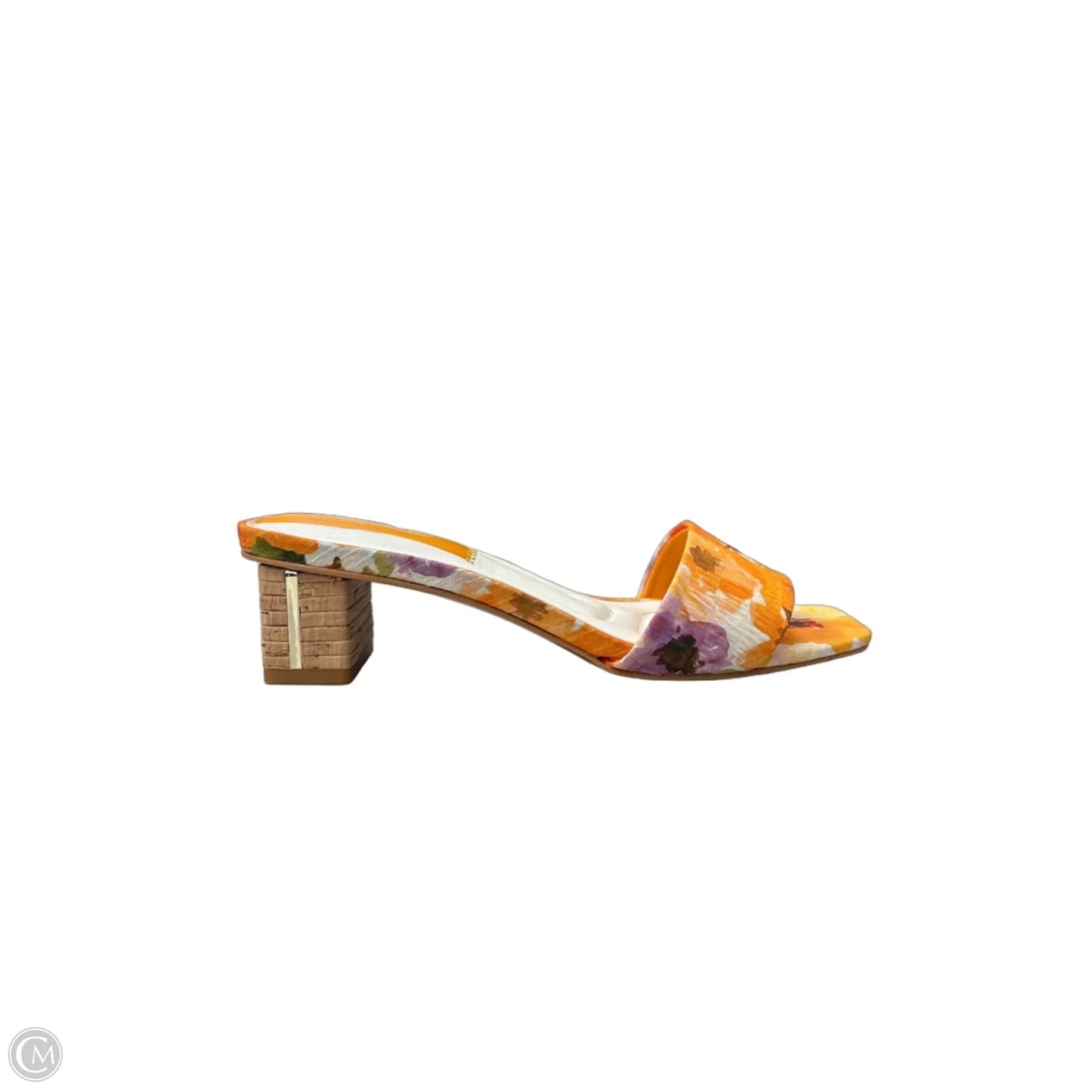 Sandals Heels Block By Franco Sarto In Floral Print, Size: 6.5