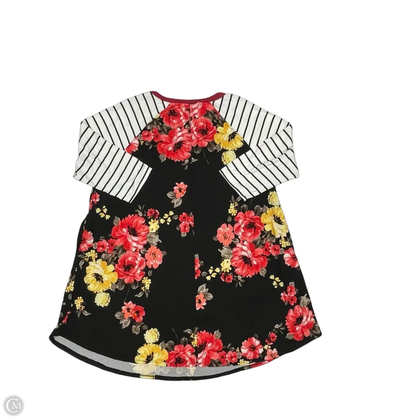 Dress Casual Short By Emerald In Floral Print, Size: 3x