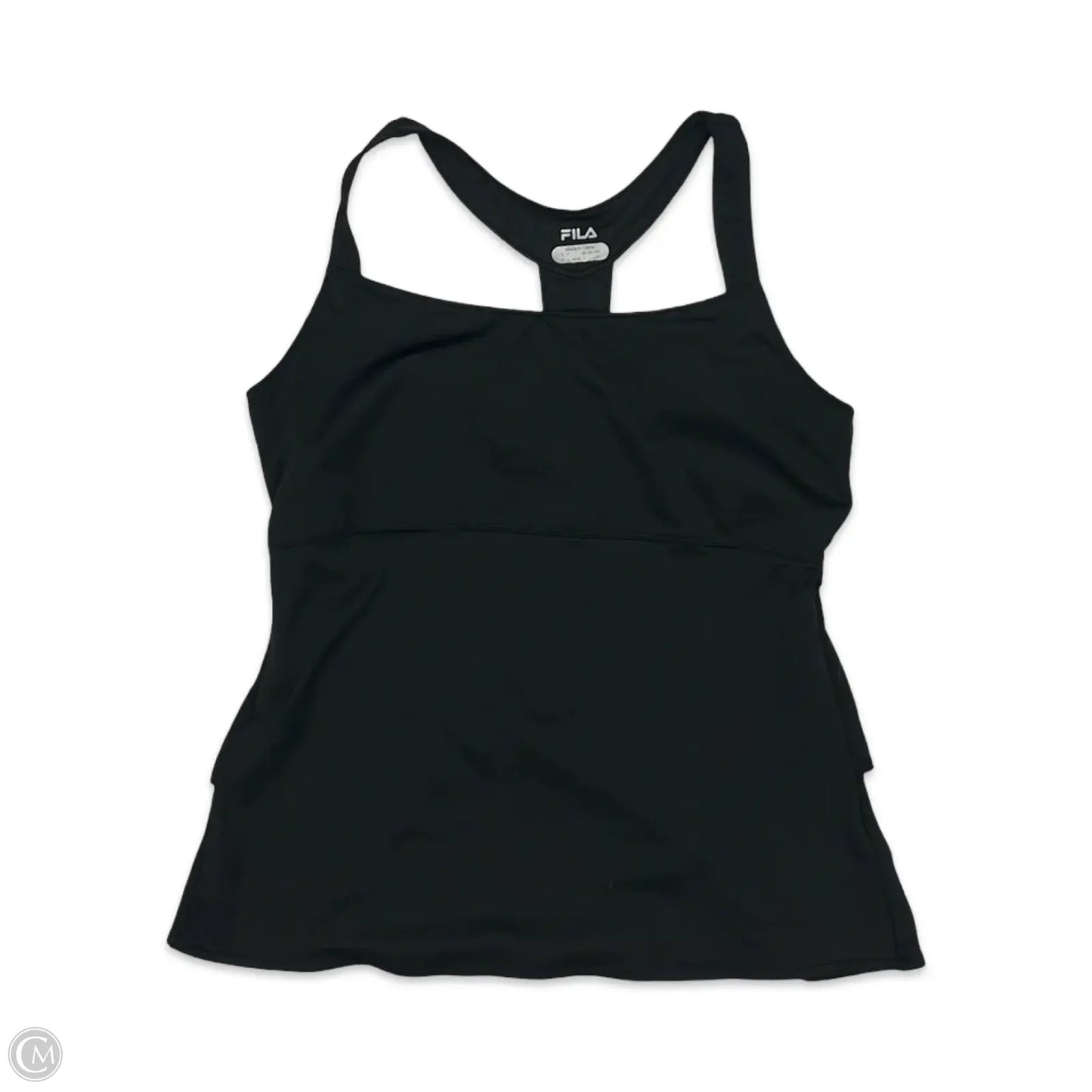 Athletic Tank Top By Fila In Black, Size: L