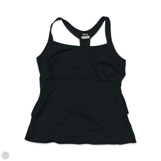 Athletic Tank Top By Fila In Black, Size: L