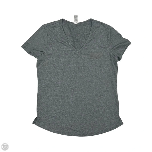 Athletic Top Short Sleeve By 90 Degrees By Reflex In Grey, Size: S