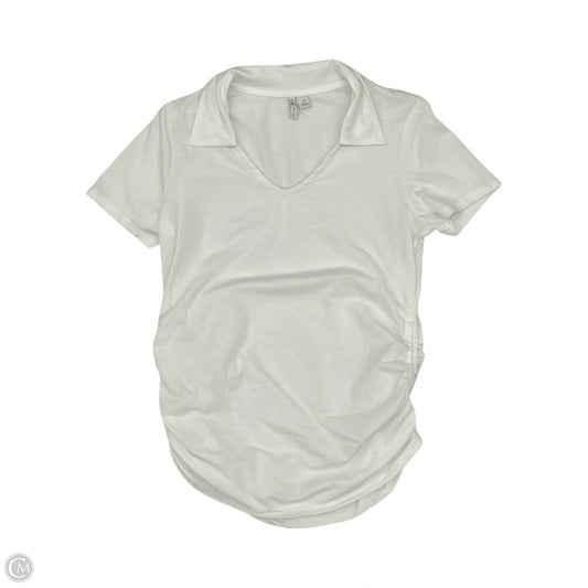 Top Short Sleeve By Cato In Cream, Size: S