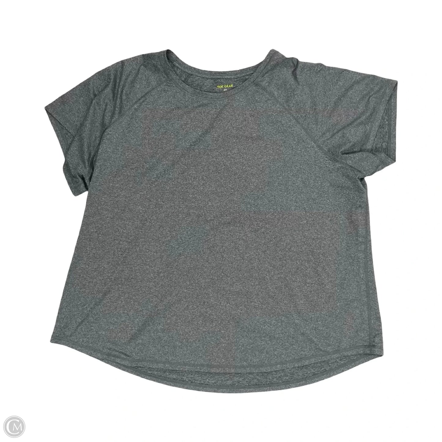 Athletic Top Short Sleeve By Tek Gear In Grey, Size: 2x