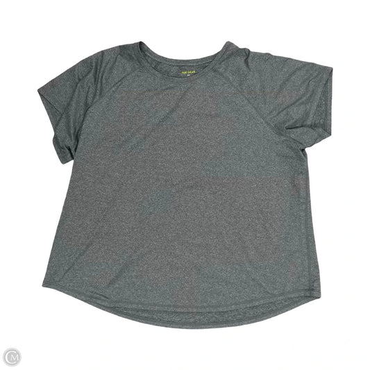 Athletic Top Short Sleeve By Tek Gear In Grey, Size: 2x