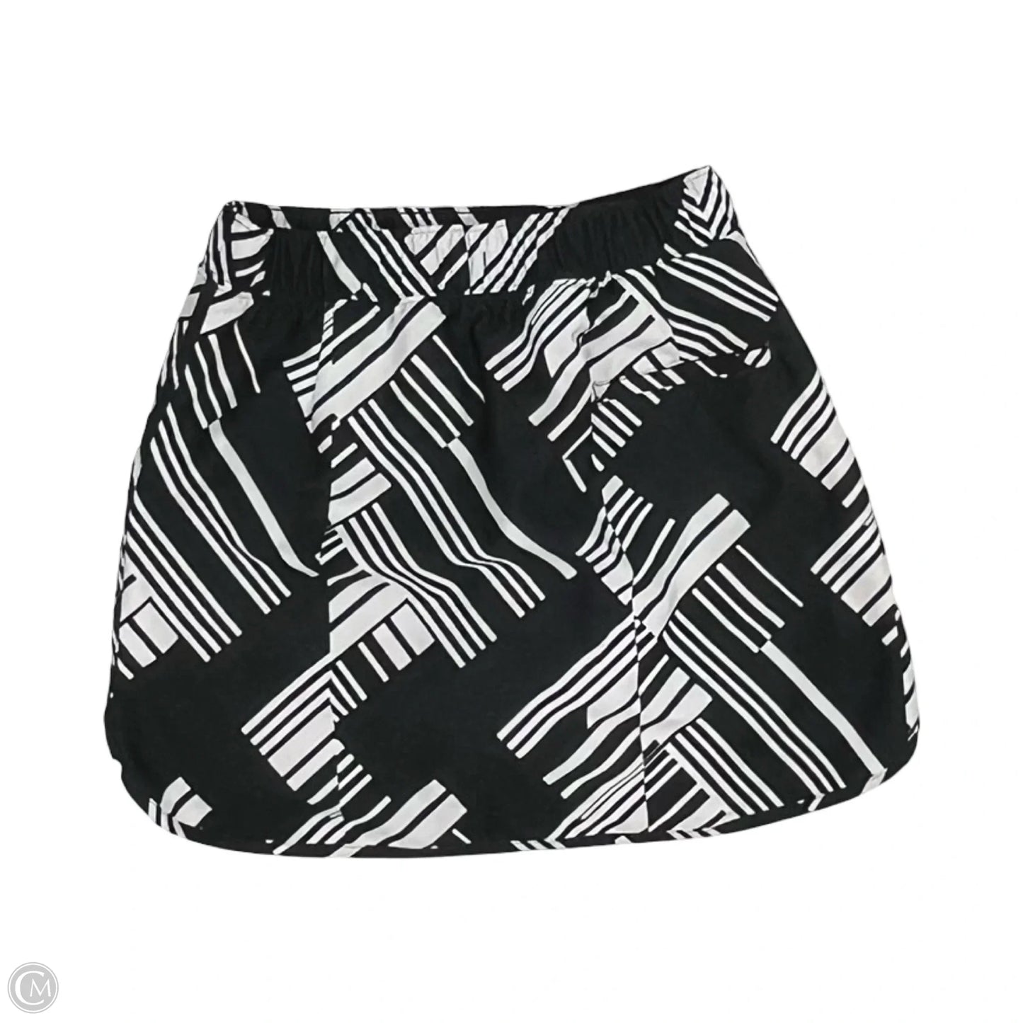 Athletic Skort By Slazenger In Black & White, Size: Xs