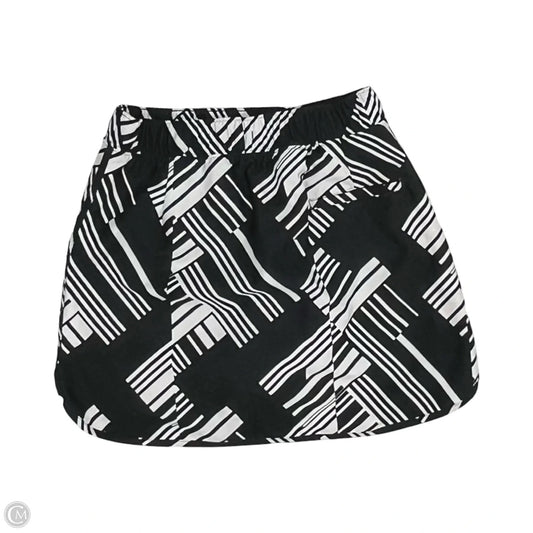 Athletic Skort By Slazenger In Black & White, Size: Xs